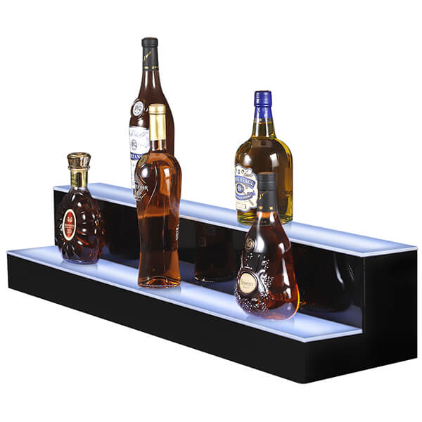 Wholesale 2 tier led bar shelf display