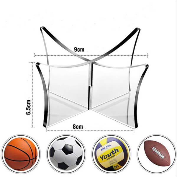 Guys Lacrosse Ball Holder Single or 3-Pack ChalkTalkSPORTS Square Acrylic Display Case 