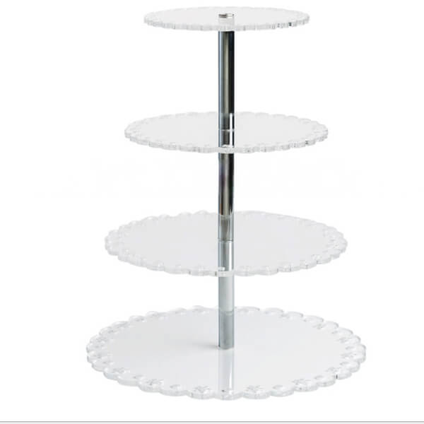 Round acrylic cake stand