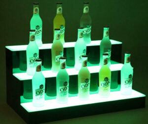 Custom Tiered Liquor Bottle Display