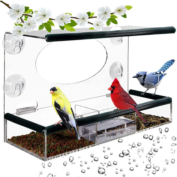 Wholsale Sction bird feeder, an unbreakable look that matches your home's style!
